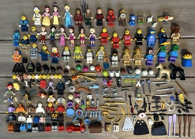 LOTE DE 40+ MINIFIGURAS LEGO 100+ ACCESORIOS 50+ PIEZAS DE CARROCERÍA Y MÁS Animales Marvel Foto 1 de 4