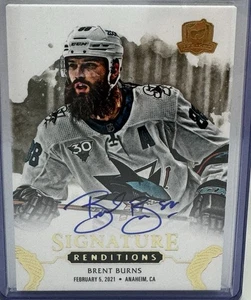 2020 UPPER DECK THE CUP #SR-BB BRENT BURNS SIGNATURE RENDITIONS AUTO - Bild 1 von 2