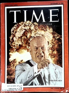 Time Magazine September 8, 1961 Russia's Nikita Khrushchev FRONT COVER ONLY - Picture 1 of 1