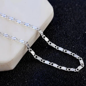Sterling Silver Necklace 925 18K Gold Tone Chain 16-30in Women Jewelry - Picture 1 of 15