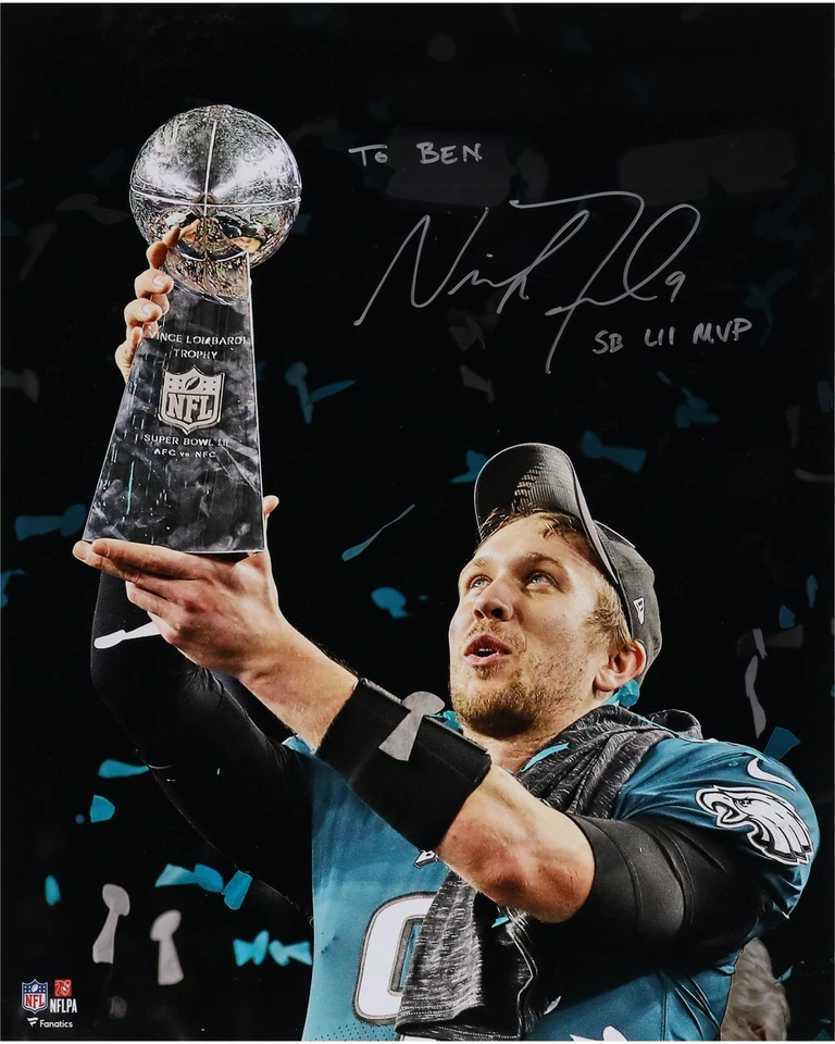 Foto 16x20 Foles, Nick Auto Personalizada (Águilas/Sblii) Foto 1 de 1