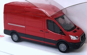 Busch NEW HO 1/87 Scale Ford Transit Van Truck in Red Finish - Picture 1 of 2