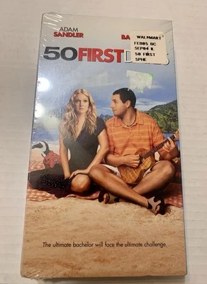50 First Dates (VHS, 2004) Adam Sandler & Drew Barrymore / Comedy / New & Sealed - Image 1 of 4