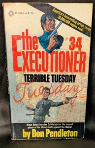 Executioner by Don Pendleton MACK BOLAN PB #34 Jan.1979 1st Pt. Terrible Tuesday - Picture 1 of 4