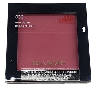 New Revlon Powder Blush With Brush- 033 VERY BERRY - Picture 1 of 1