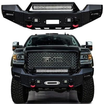 Vijay For 2015-2019 GMC Sierra 2500 / 3500 Front Bumper Steel w/ 5xLED Light - Image 1 of 4