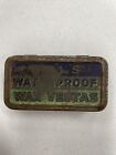 Vtg Bells Waterproof Wax Vestas Match Safe Hinged Small Tin WWII Case Australia