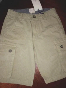 NWT 4 4T or 5 Mini Boden Greenish Tan Cargo Shorts Vintage Look $44.50+ - Picture 1 of 4