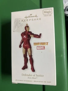 Hallmark Keepsake Ornament Iron Man 2 Defender of Justice 2010 Marvel MIB - Picture 1 of 4
