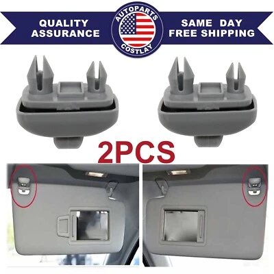 Clip para parasol izquierdo derecho 2 piezas 8U0857562A para Audi A3 A4 A5 S4 S5 Q3 Q5 EE. UU. Foto 1 de 4