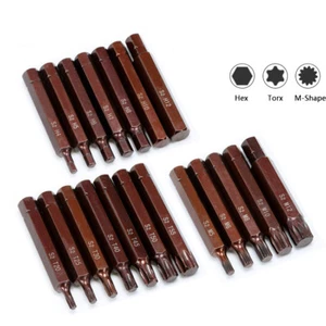 3/8" Inch Impact Screwdriver Bit Torx M Shape Hex Bit Set Hex Shank Magnetic - Picture 1 of 14