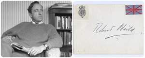 Leading Cambridge Economist & 1st Director of SIPRI ROBERT NEILD Signed Card 70s - Picture 1 of 1