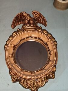 Vintage Mirror Federal Eagle 12”X8” resin Frame