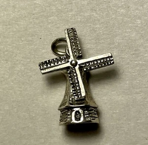 Sterling Silver Charm "Wind Mill" .925 - Picture 1 of 2