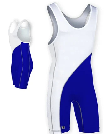 Brute Buckeye Wrestling Singlet - Royal Blue/White
