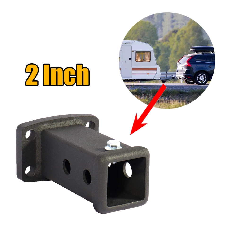 NEW Universal 2" Bolt On Receiver Tube Trailer Hitch Receiver Adapter For Truck Foto 1 de 4