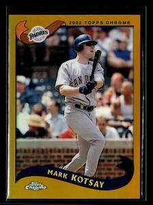 2002 Topps Chrome Gold Refractor #47 Mark Kotsay Padres - Picture 1 of 2