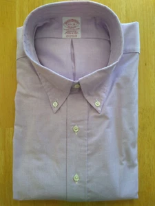 NWOT Brooks Brothers Purple Button Down 17.5-34 Madison Fit MSRP $140 - Picture 1 of 8