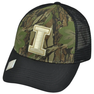 NCAA Illinois Fighting Illini Freshman Trucker Camouflage Mesh Snapback Hat Cap  - Image 1 of 3