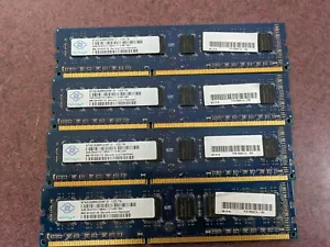 LOT 4 NANYA 4GB DDR3 PC3-12800U 1600MBz DESKTOP MEMORY RAM - Picture 1 of 2
