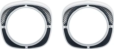 OER Headlamp Bezel Set With Gaskets For 1957 Chevy Bel Air 150 210 and Nomad - Image 1 of 3