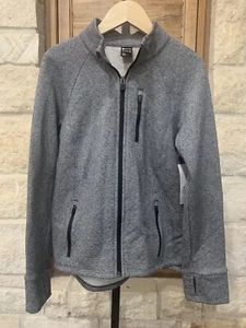 Zella Girl's Long Sleeve Full Zip Hoodie Jacket Gray Thumb Holes XL 14/16 NWT - Picture 1 of 6