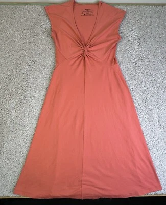 Patagonia Women’s XS Seabrook Bandha Twist Neck Lightweight Midi Dress in Coral - Image 1 of 4