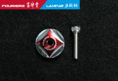 FOURIERS AL Tapa superior con perno de acero inoxidable Ajuste en 1-1/8 Horquilla Dirección TC-S006 Diamante Foto 1 de 3