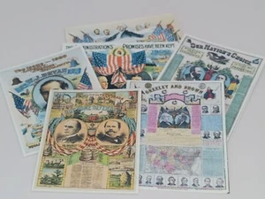 Dolls House 1:12 Scale Miniature 6 x  U.S Presidential Posters - Picture 1 of 7