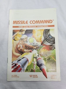 Missile Command Original Game Program Instructions Manual Atari 2600 Authentic - Picture 1 of 2