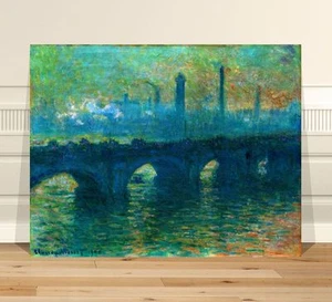Claude Monet Bridge in Venice ~ FINE ART CANVAS PRINT 8x10" - Bild 1 von 1