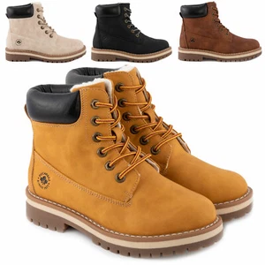 Stiefel Frau Stiefel Schuhe Geschnürt Pelz Militärschuhe Heiß Toocool RW001 - Bild 1 von 20