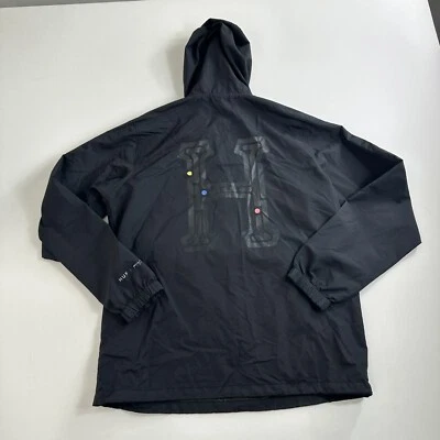 Chaqueta Pullover Rompevientos HUF Worldwide Tour Anorak Negra Grande H Logo Hombres Pequeña Foto 1 de 4