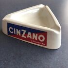 Vintage Cinzano Vermouth Ashtray Triangle 5" Ceramic Made in Italy