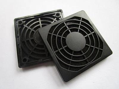 4 pcs Black Dustproof Dust Filter Used for DC Fan 60x60mm 6cm New - Image 1 of 3