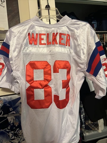 Reebok New England Patriots 50th Anniversary Wes Welker Jersey Youth Kids Large Cover