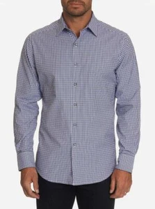 Robert Graham XL 188 $ BEYOND THE GRID kariertes geknöpftes Hemd, neu mit Etikett X Large, flieder - Bild 1 von 8