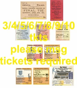 reproduction TOTTENHAM HOTSPUR 1901-2009 fa league cup final charity ticket RMT - Picture 1 of 27