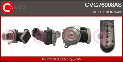 Soupape EGR AGR électrique CVG76008AS CASCO pour MERCEDES-BENZ CLASSE A - Photo 1/4