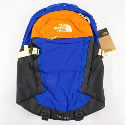 Mochila The North Face Recon 30L en bolsillos repelentes al agua azul/naranja/negro Foto 1 de 4
