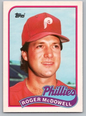 1989 Topps Traded  79T Roger McDowell   Philadelphia Phillies  Baseball Card - Image 1 of 2