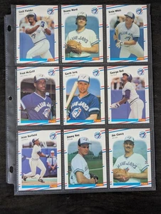 Fleer - 1988 Blue Jays Partial Team Set Near Perfect Condition - Picture 1 of 1