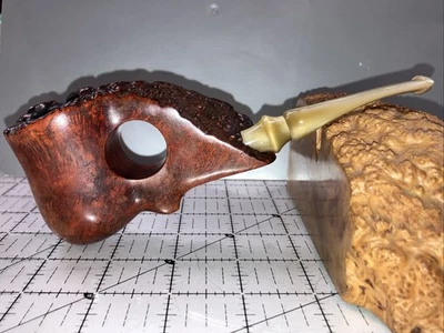Burl King Freehand Estate 烟斗 以色列制造 拇指孔 非常好 无底价 — 第 1/4 张图片
