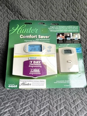 Hunter 44668 Comfort Saver 7-Day Programmable Thermostat Room Control New - Image 1 of 4