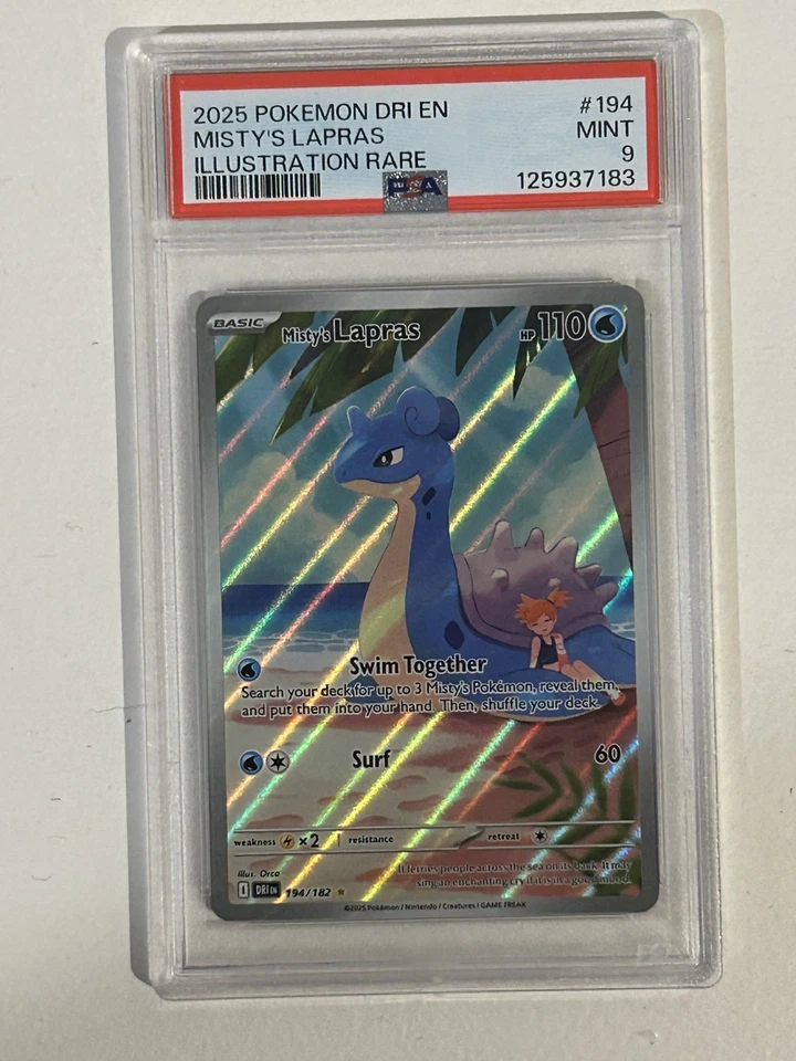 Misty’s Lapras 194/182 - PSA 9 - Pokemon TCG - Destined Rivals - Image 1 of 2