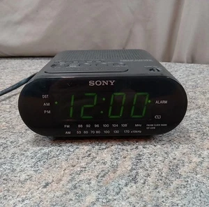 Sony Dream Machine ICF-C218 AM/FM Radiowecker schwarz getestet & funktioniert - Bild 1 von 8