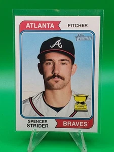 2023 Topps Heritage - Rookie Cup #225 Spencer Strider Atlanta Braves - Picture 1 of 2