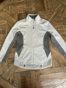Chaqueta de golf Cutter Buck Weathertec para hombre talla mediana gris ligero/carbón completa 324 - Imagen 1 de 8