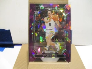 2024 Prizm Draft Picks Purple Cracked Ice Tyler Kolek RC #/149 - Bild 1 von 2