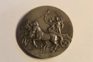 1908 LONDON OLYMPIC GAMES PARTICIPANTS MEDAL PEWTER BERTRAM MACKENNAL -VAUGHNTON - Picture 1 of 3